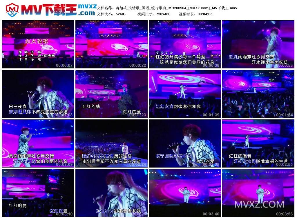 蒋旭-红火情歌_国语_流行歌曲_MB206904